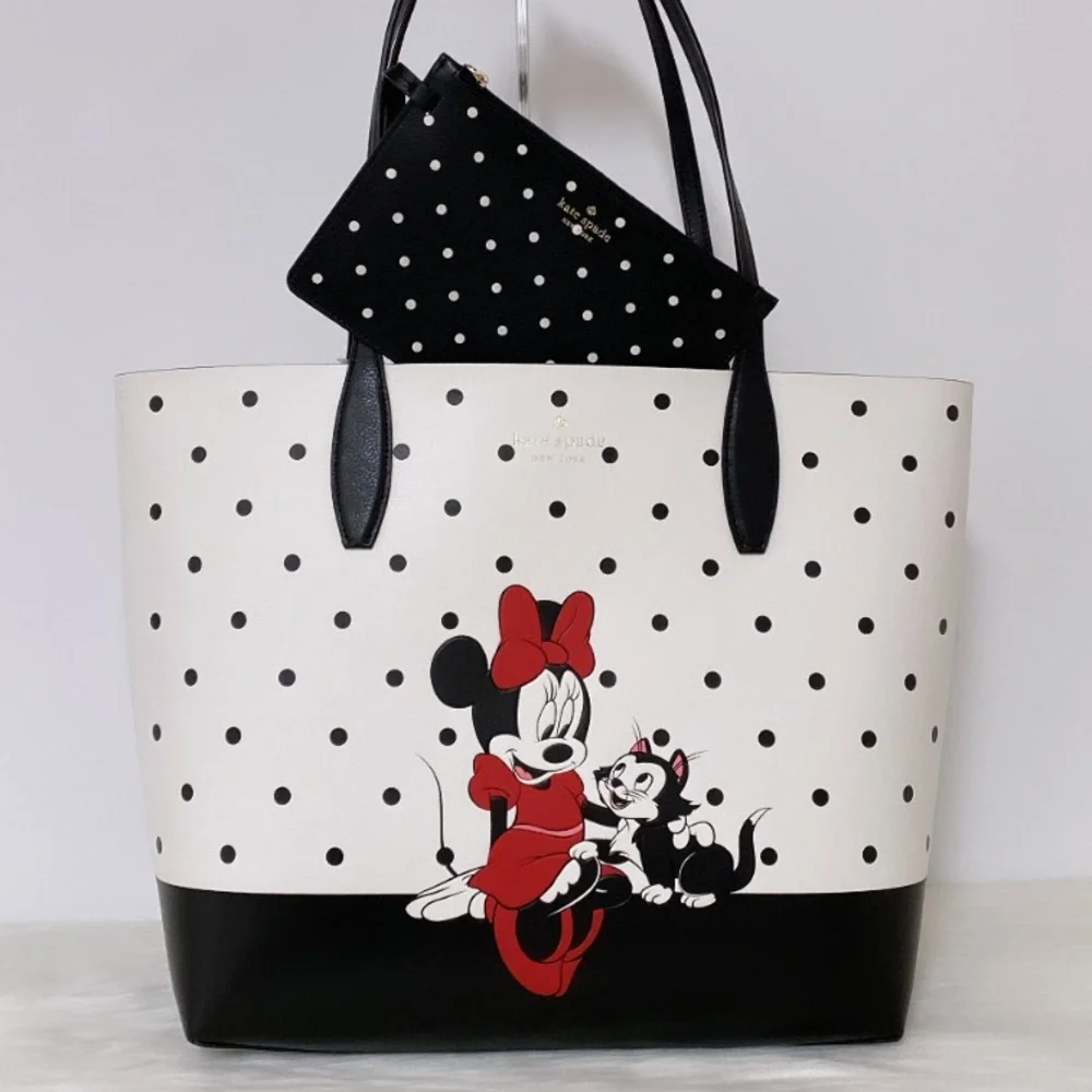 New💃Kate Spade disney x kate spade new york minnie mouse tote bag - Picture 1 of 13